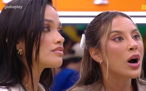 Eva Pacheco e Renata Saldanha estão na cozinha do BBB 25 e brigam com Aline