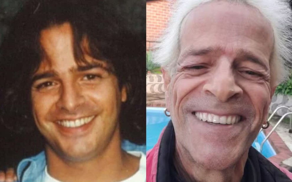 Na montagem: Felipe Martins antes, em 1994 (à esquerda) e nos dias atuais (direita)