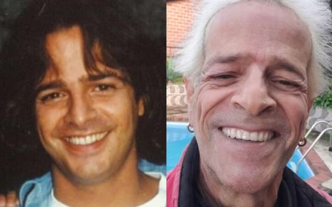 Na montagem: Felipe Martins antes, em 1994 (à esquerda) e nos dias atuais (direita)