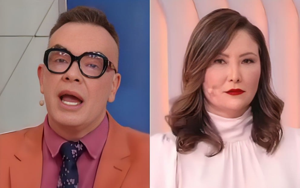Montagem de Felipeh Campos e Raquel Gallinati no Alô, Você