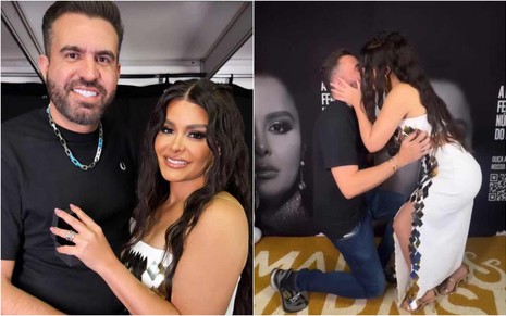 Montagem de fotos de Fernando Mocó e Maraisa
