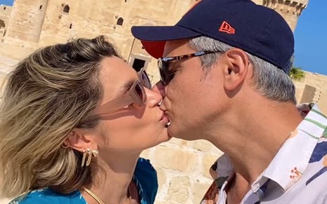 Flávia Alessandra e Otaviano Costa no Instagram
