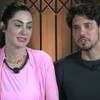 Foto mostra Francine Piaia e Júnior no Power Couple Brasil