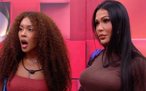 Giovanna Jacobina e Gracyanne Barbosa estão lado a lado após eliminação no BBB 2