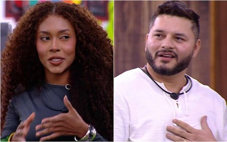 Montagem de fotos de Giovanna Jacobina e Marcelo Prata