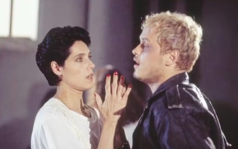 Diná (Christiane Torloni) e Alexandre (Guilherme Fontes) em cena da novela A Viagem, da Globo