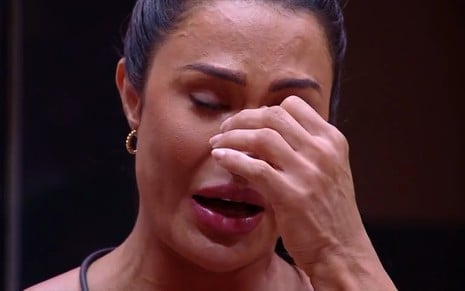 Gracyanne chora na sala do BBB 25