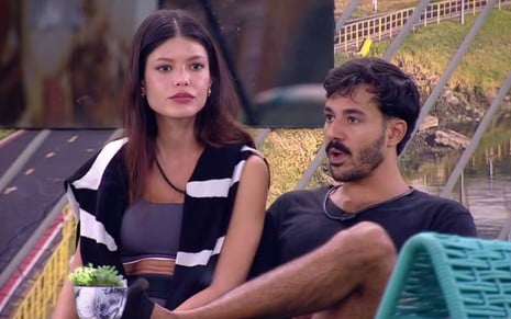 Vitoria Strada e Mateus Pires no BBB 25