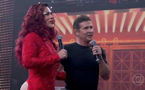 Rodrigo Sant'anna e Nelson Freitas participaram da Batalha do Lip Sync neste domingo (22)