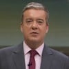 Roberto Kovalick tem expressão séria no cenário do Jornal Hoje