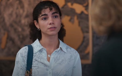 Samantha Jones em cena da novela Vale Tudo como Ana Clara