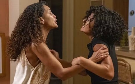 Taís Araujo está em cena de briga com Bella Campos no remake da Globo, Vale Tudo