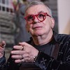 O autor Walcyr Carrasco durante o programa Tributo