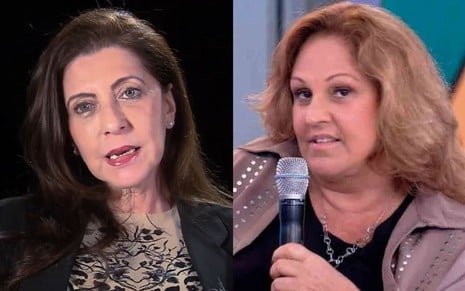 Na montagem: Glória Barreto (à esquerda) e Ana Maria Moretzsohn (à direita)