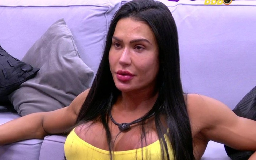 Gracyanne Barbosa no quarto secreto, no BBB 25