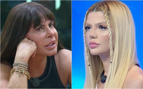 Montagem de fotos de Gretchen e Giovanna no Power Couple