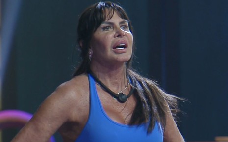 Foto mostra Gretchen durante o Power Couple Brasil