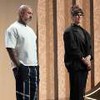 Os chefs e jurados Henrique Fogaça, Helena Rizzo e Erick Jacquin no palco do MasterChef Brasil