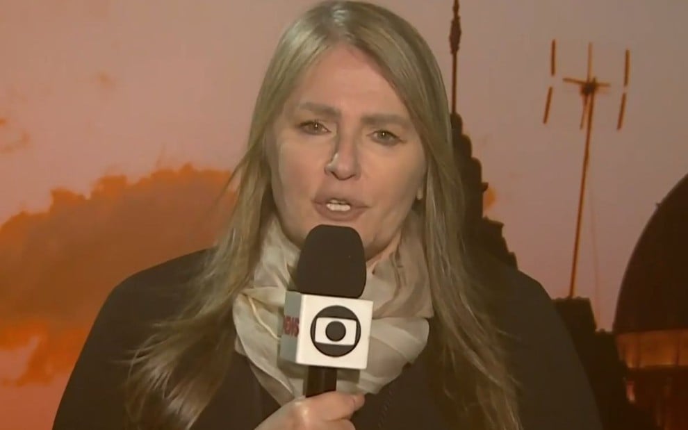Ilze Scamparini em matéria exibida no Jornal Nacional
