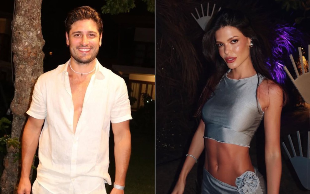 Montagem com fotos de Daniel Rocha e Vitória Strada