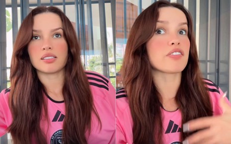 Montagem com dois momentos de Juliette nos Stories do Instagram