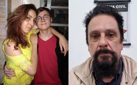Montagem com Isabela Tibcherani com Rafael Miguel à esquerda e Paulo Cupertino à direita