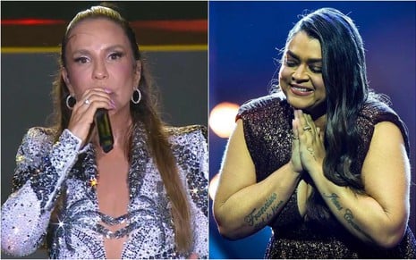 Montagem de fotos de Ivete Sangalo e Preta Gil