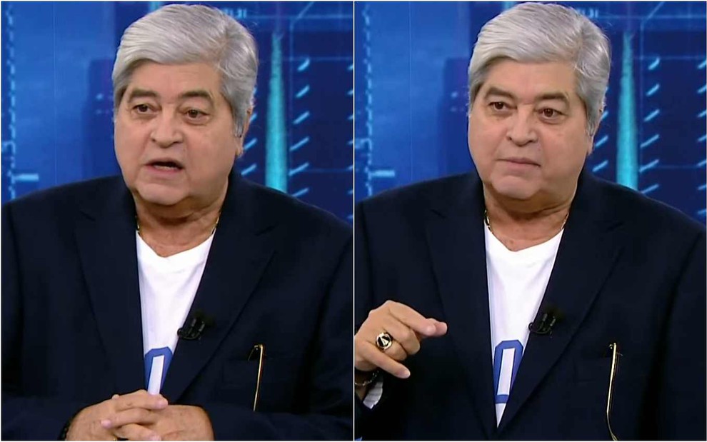 Montagem de fotos de José Luiz Datena