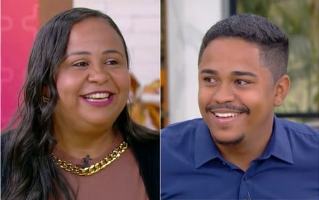 Montagem com os candidatos Joseane e Cléber do BBB 25