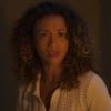 Lorena Lima com expressão assustada em cena da novela Vale Tudo