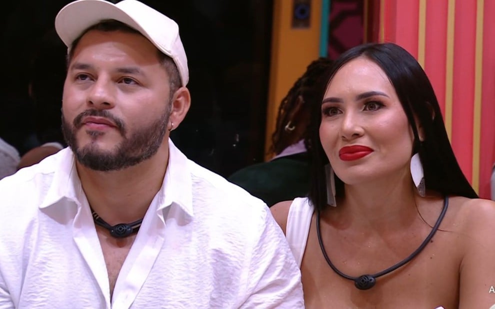 Foto mostra Arleane e Marcelo no BBB 25