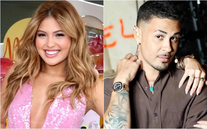 Montagem de fotos de Mariana Menezes e Carlinhos Maia