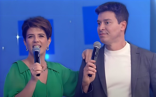 Mariana Godoy e Rodrigo Faro no Família Record