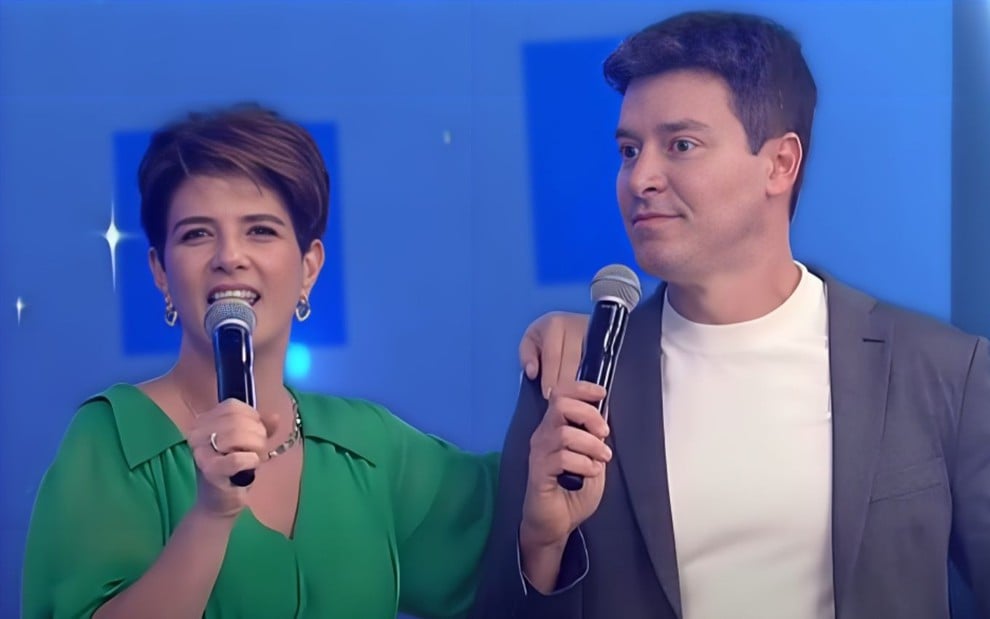 Mariana Godoy e Rodrigo Faro no Família Record