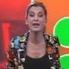 Mariela Fernández grita durante telejornal