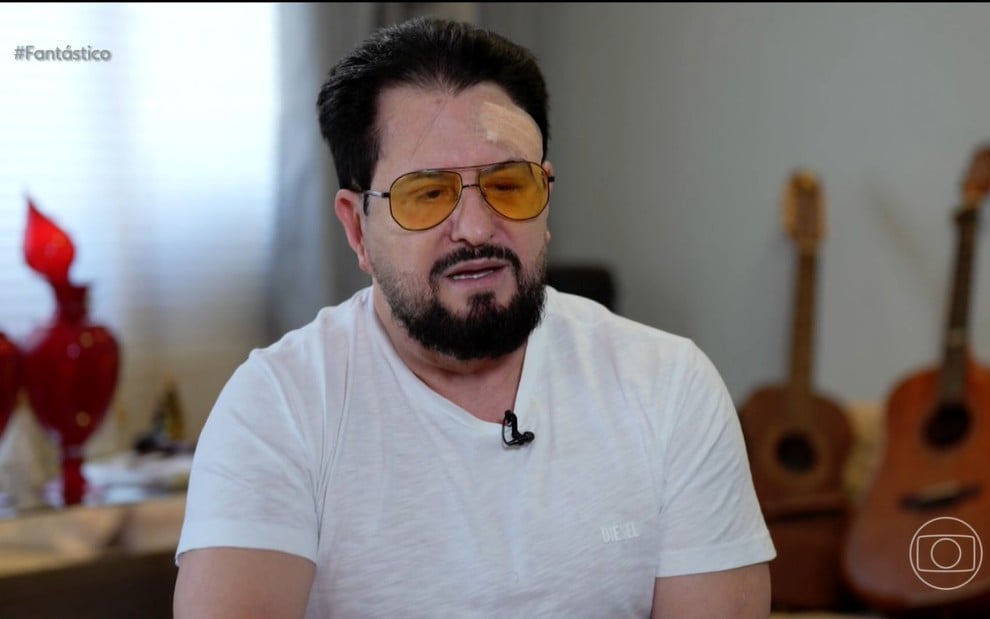 Marrone durante entrevista ao Fantástico neste domingo (18)