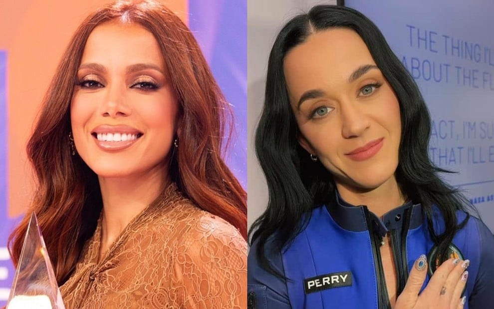 Montagem com Anitta e Katy Perry