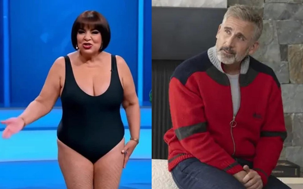 Montagem de Marisa Maiô e Steve Carell