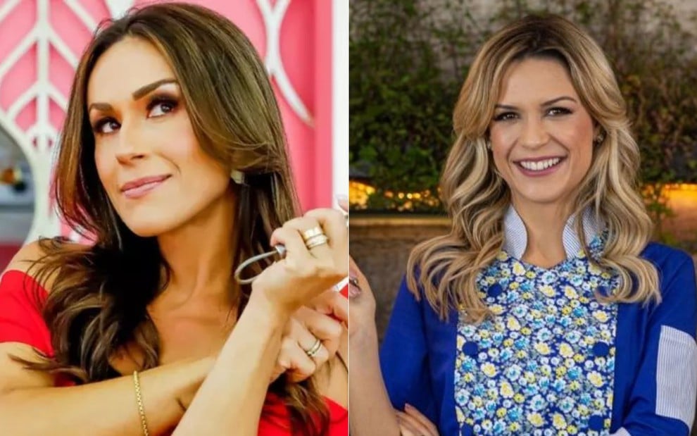 Montagem com Nadja Haddad e Beca Milano no Bake Off Brasil