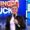 O apresentador Luciano Huck no Domingão