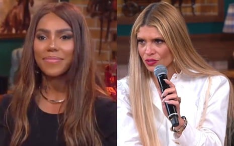 Montagem mostra os rostos de Carol Lekker e Adryana Ribeiro na Cabine de Descompressão