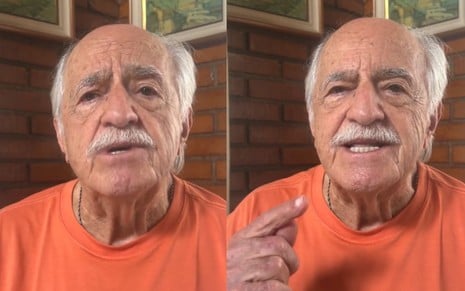 Imagens do desabafo de Ary Fontoura nas redes sociais