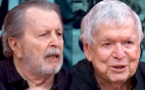 Montagem mostra os rostos de Daniel Filho e Boni em participações no Sem Censura