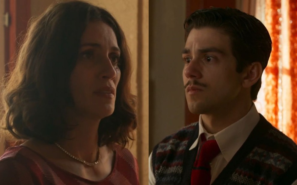 Imagens de uma cena de Maria Helena e Manoel em A Nobreza do Amor