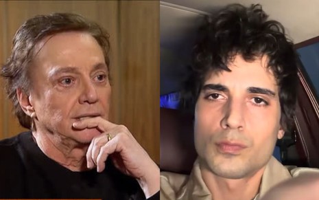 Montagem mostra os rostos de Fabio Jr e Fiuk