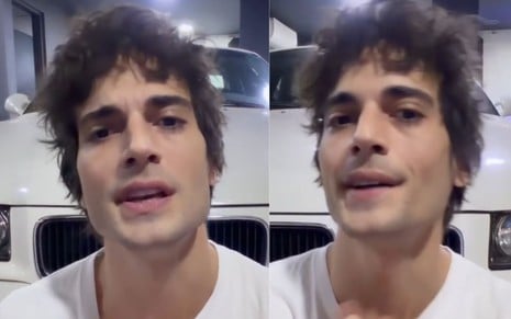 Imagens de Fiuk em conversa com os seguidores do Instagram