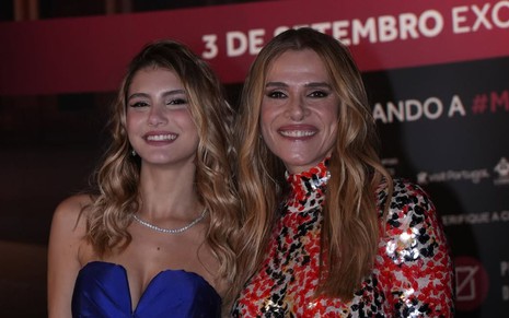 Imagem de Gabi Amaral e Ingrid Guimarães em evento do filme Minha Melhor Amiga