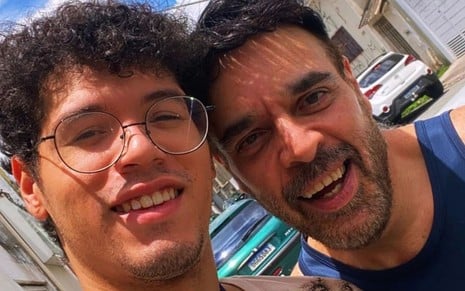 Foto de Juarez Pontes, da Tekpix, com o filho, Rudson