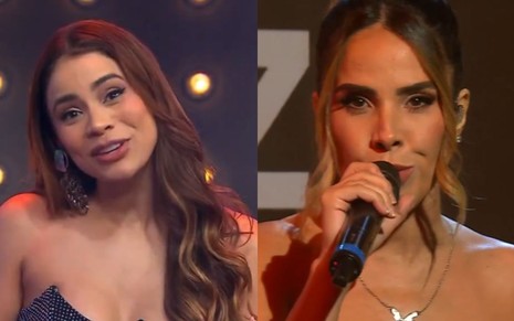Montagem mostra Lexa e Wanessa Camargo no TVZ, do Multishow