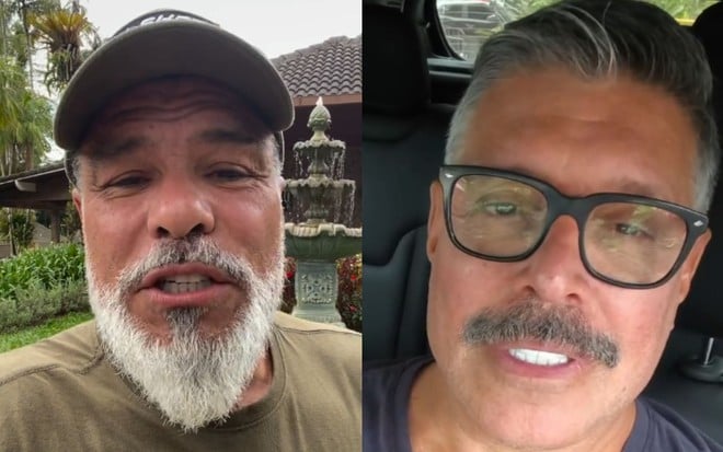 Montagem mostra os rostos de Mauricio Mattar e Alexandre Frota